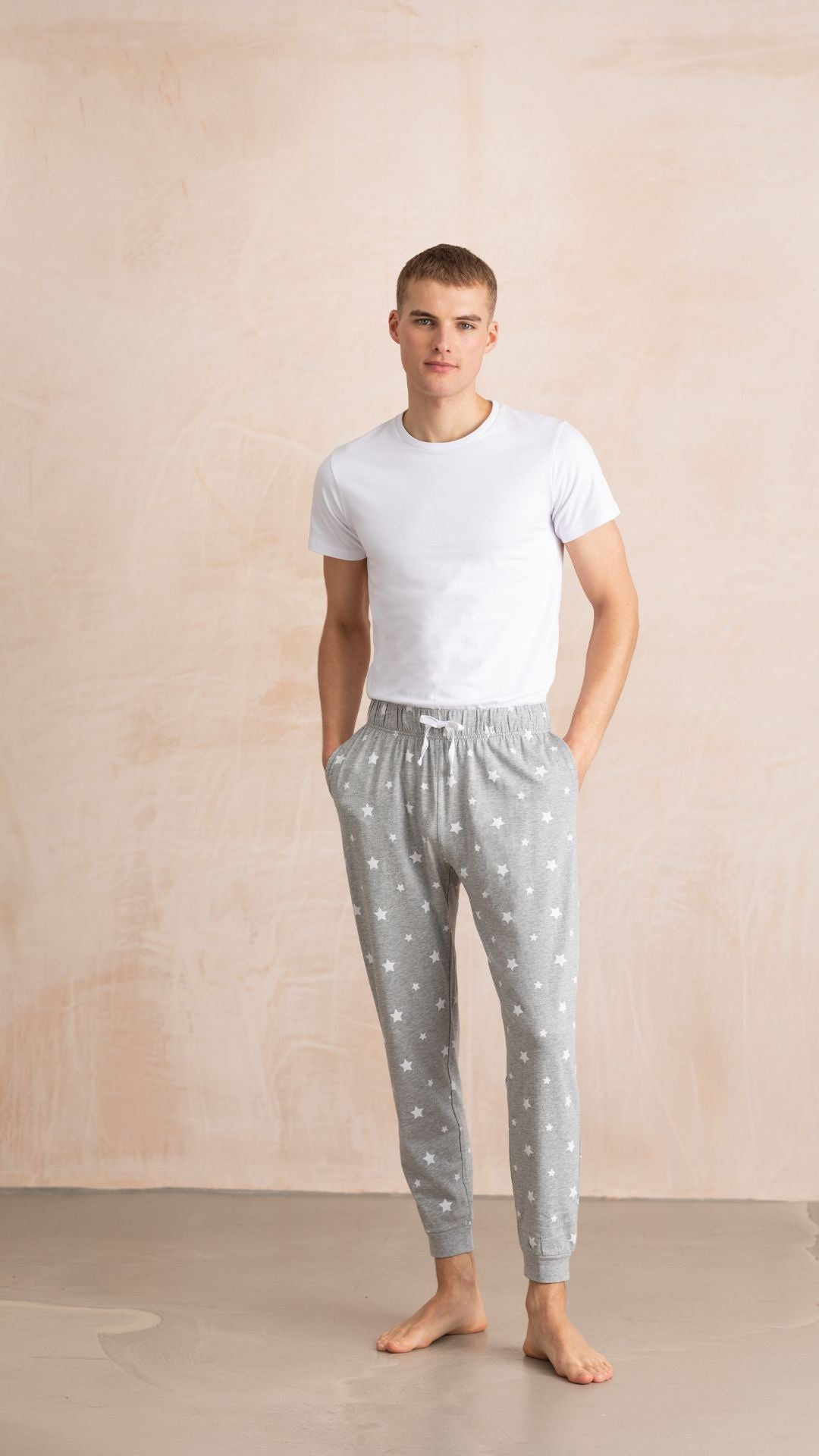 Men s Stars Pjs Cuffed lounge Pants