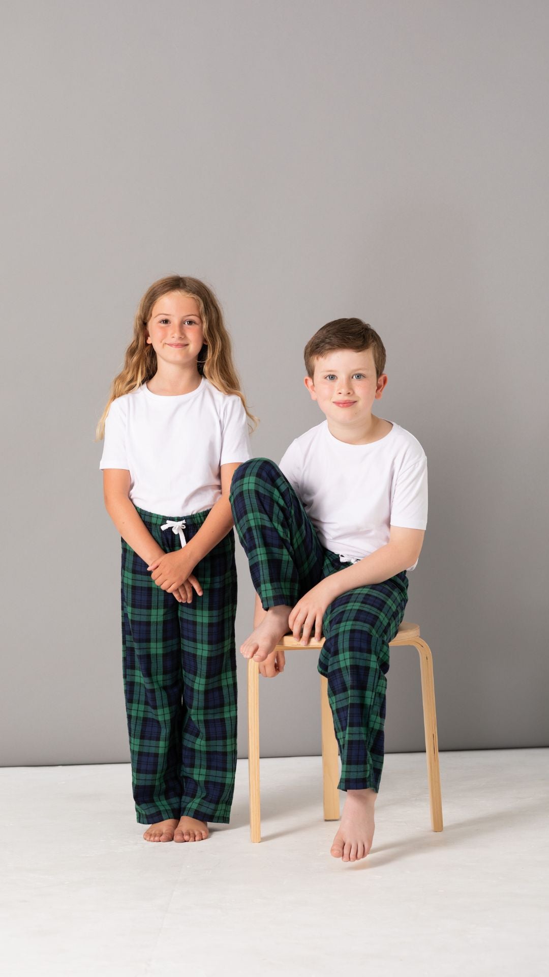 Kids Christmas Pjs- Tartan Lounge Pants