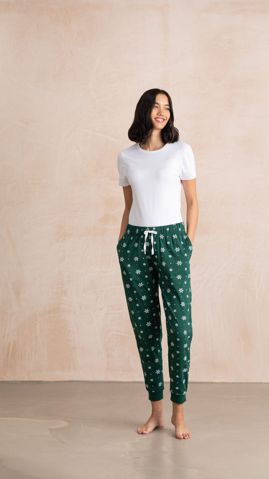 Women's Christmas Pjs- Cuffed Lounge Pants