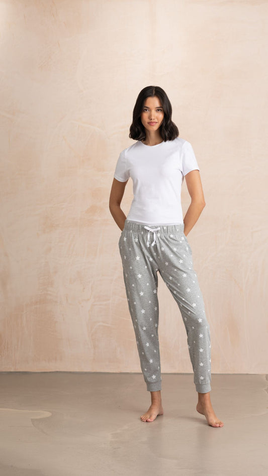 Women's Stars Pjs- Cuffed Lounge Pants