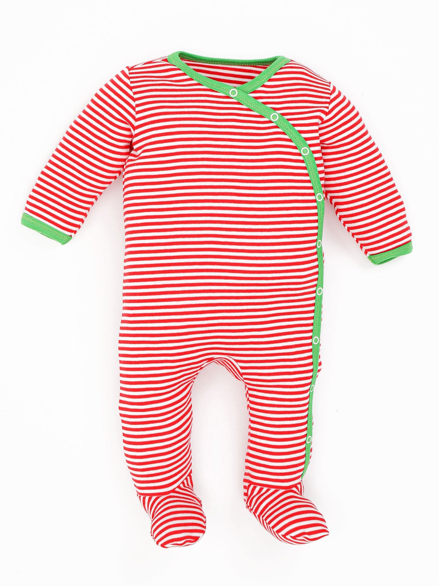 Organic Candy cane Christmas Set- Onesie/ Hat